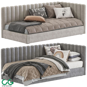 Avalon Upholstered Corner Bed